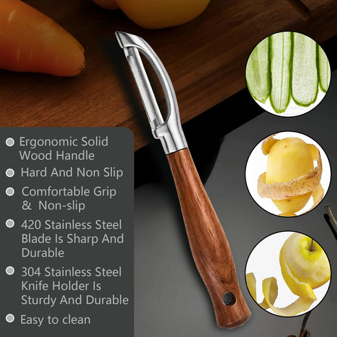 Laoxiongtou Professional Potato Peeler,Vegetable Peeler Stainless Steel,Carrot Peelers For Kitchen There Are Sharp