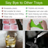 Silicone Mini Ice Cube Trays 2 Pack, 160 Small Molds for Crushed Ice, BPA Free Flexible Stackable Durable Soft Mold