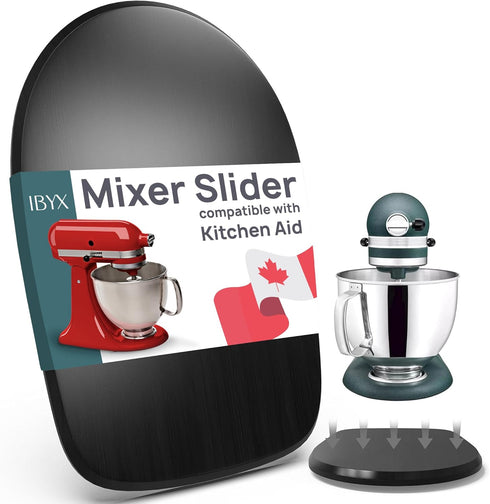 Ibyx Elegant Sliding Tray for Coffee Maker & Heavy Kitchen Appliances, Sturdy, Black for 4.5 Qt Kitchenaid