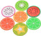 7 Pieces Fruit Slices Silicone Coasters - Non-Slip, 240 Heat Resistant, Unique Cup Mats for Drinks, Coffee, Bowl