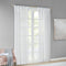 Madison Park Ceres DIY Twisted Tab Sheer Curtain - Pair Panels, Lightweight Window Treatment, 50 in x 95 in, White
