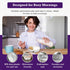 Just Crunch Anti-Soggy Cereal Bowl, 2 Pack - Keeps Cereal Fresh & Crunchy, BPA Free, Microwave Safe, White