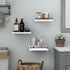6X9 Inches Set 3 RYOFOBETTO Small Floating Shelf, Farmhouse Wall Shelves for Living Room, Bedroom, Picture Frames