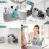 Toothbrush Holders for Bathroom Countertop, Electric Toothbrush and Toothpaste Organizer, Brushed Silver