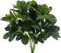GTIDEA Artificial Shrubs Plants Fake Silk Schefflera Bushes, Faux Greenery Leaf Arrangements, 2pcs for Indoor Outdoor