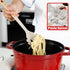NCUE Large Non-stick Silicone Kitchen Utensils Set, 6 Pcs with Wooden Handle, BPA Free