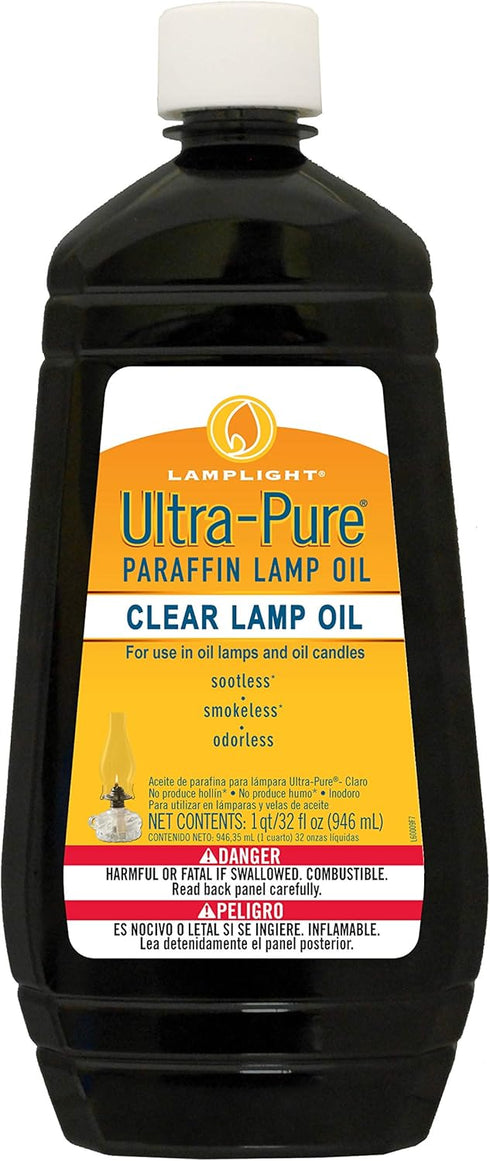 Lamplight Ultra-Pure Lamp Oil, Clear/Colorless, 32 oz, 60009