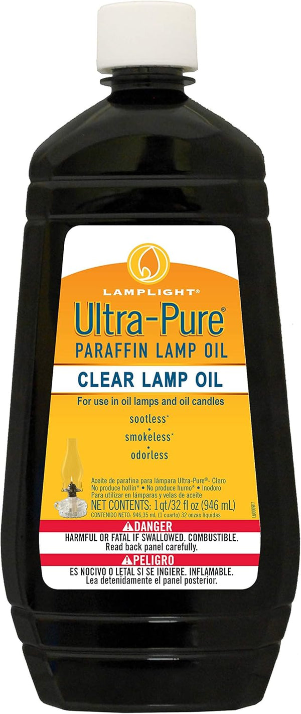 Lamplight Ultra-Pure Lamp Oil, Clear/Colorless, 32 oz, 60009
