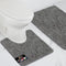 Gorilla Grip Bathroom Rug Sets - Soft Chenille 2 Piece Area Rugs, 30"x20" Carpet, Toilet Base Mat, Grey