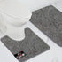 Gorilla Grip Bathroom Rug Sets - Soft Chenille 2 Piece Area Rugs, 30"x20" Carpet, Toilet Base Mat, Grey