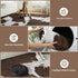 4x6 DweIke Cow Print Rugs for Living Room, Soft Brown Faux Animal Cowhide Area Rug, Washable Non-Slip Stain Resistant