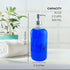 Cornucopia Brands 16-Ounce Clear Glass Bottles with Stainless Steel Pumps (2 Pack) - Great for Liquid Soaps & Essential
