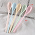 5Pcs Melamine Long Handle Mixing Spoon, 7.2 Inch, Colorful Plastic Coffee Spoons for Latte Machiatto, Tall Iced Tea,