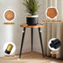 TableClr.1-Flower 16" KINNARY Plant Stand Indoor, Wood Plant Table Plant Holder with Raised Design,Heavy Duty Metal