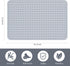34.3" 23.3" Yolife Extra Large Shower Mat, L x W TPE Anti Slip Stand Up Shower Mat with Drain Holes and Suction Cups
