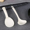 1pcs Standing Rice Paddle and 1pcs Soup Spoons, Non-Stick Rice Spoon, White