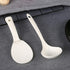 1pcs Standing Rice Paddle and 1pcs Soup Spoons, Non-Stick Rice Spoon, White