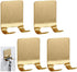 4 Pcs Gold Razor Loofah Holder for Shower Self Adhesive Waterproof Shaver