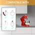4 Pack Stand Mixer Attachment Holders - Kitchen Accessory Organizer for Kitchenaid Mixer Attachments, Storing Dough