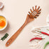 Best Wooden Pasta Spoon, 12.5 Inch Long Acacia Wood Spaghetti Serving Utensil