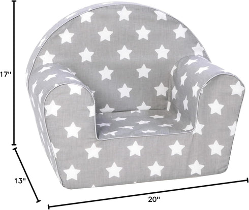 Delsit Kids Couch for Toddlers - Comfy Armchair for Children, Lightweight Foam Sofa and Reading Chair with Removable