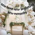 New Home New Beginning New Memories Banner, Housewarming Decoration for New Couple First Home, Black Glitter