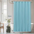 AooHome Extra Long Shower Curtain 72x78 Inch, Fabric Liner with Hooks, Weighted Hem, Water Repellent, Blue