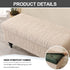48) Eco-Ancheng Storage Ottoman Cover Rectangle Ottoman Slipcover Folding Storage Bench Cover Footrest Stool Slipcover