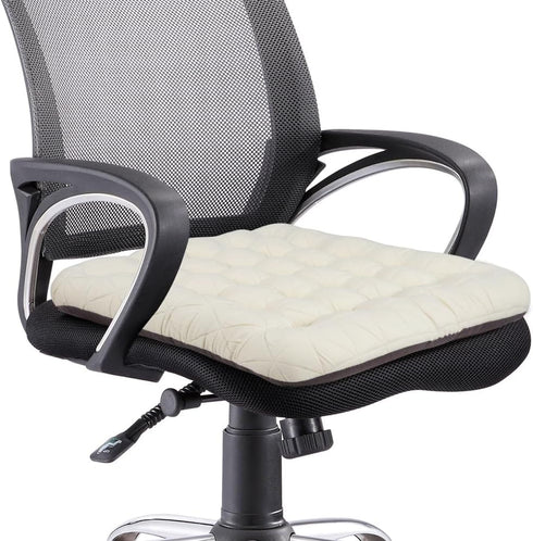 BUYUE Office Chair Cushion, Luxury Jacquard Anti-Skid Silicone Seat Cushion for Computer Desk Kitchen Chair (1 Count,