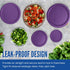 Replacement Lid for Pyrex 6" Purple Storage Plastic Cover 4 Cup Bowl 7201-PC (6-Pack)