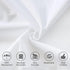 Toddler Pillowcase 4 Pack, Waterproof Zippered Pillow Protector for Toddler Pillow 13"x18" & 14"x19" (White)