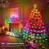 66ft 133 200+ Globe String Lights, LED RGB Color Changing String Fairy Lights, Smart APP & IR Remote Control, Scene