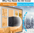 Heavy Duty Window Air Conditioner Cover, Thickened 600D Oxford AC Defender for Outside Unit, Winter Cover