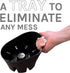 JS Jackson Supplies Black Toilet Plunger with Black Bellows Accordion and Storage Tray