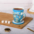 McIntosh Mugs Van Gogh Almond Blossom Fine Bone China Tea Mug with Lid and Infuser (15 oz)