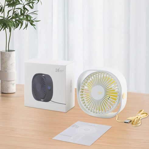 Portable Cooler Fan, Mini Desk Fan for Office and Outdoor Use, Personal Table Air Cooler Fan