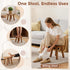9 Inch Small Wooden Step Stool, multi-functional footstool, shoe changing stool, indoor plant stand, portable