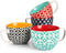 DOWAN Mosaian Soup Mugs, 24oz Large Coffee Mugs Set of 4, Soup