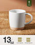 6, 13 oz Set, famiware Coffee Mugs for Mug Dringking Cup with Handle for Coffee, Tea, Cocoa, Milk, Milkyway serise
