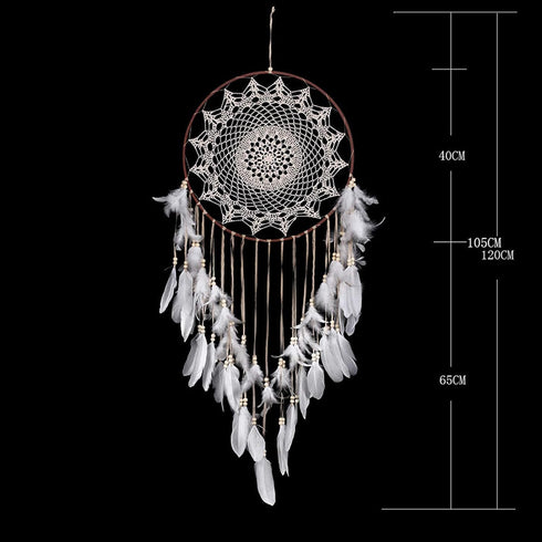 Tvoip Dream Catcher - Handmade Feather Dreamcatchers for Wall Hanging, Bedroom Home Decoration (Dia 15.75inch)