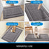 Door Mat Indoor Entrance, Non-Slip Rubber Backing, Washable Dirt Trapper Entryway Rug, Super Absorbent Doormat, (24" x