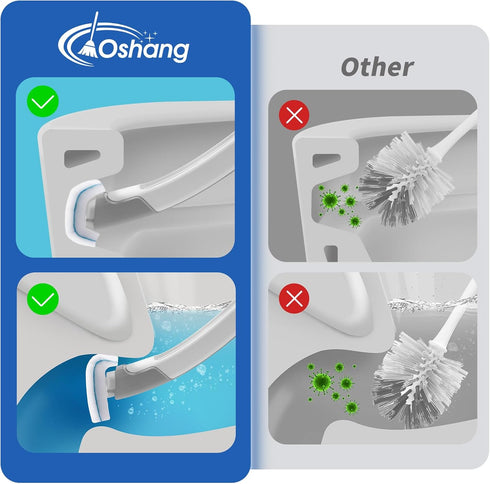 28 Count oshang Toilet Brush Refills, Toilet Refill Pads, Disposable Toilet Brush Heads for Bathroom Cleaning