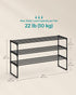 3-Tier 16-20 11.8 36.2 21.7 Inches, ULSA303B02 SONGMICS Shoe Rack, Shoe Organizer, Metal Storage Shelf, Upright