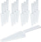 Suclain 50 Pieces Clear Disposable Plastic Cake Cutter, 9.1 Inch Serving Utensils for Kitchen Wedding