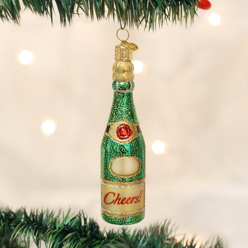 Old World Christmas Glass Blown Ornaments for Christmas Tree, Adult Beverages Cheers