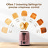 iSiLER 2 Slice Toaster - Pink, 1.3 Inches Wide Slot Bagel Toaster with 7 Shade Settings, Compact with Removable Crumb