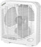 shinic 10" Tabletop Box Fan, 2 Speeds Quiet Fan with Strong Airflow, Portable for Bedroom, Kitchen, Office