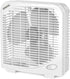 shinic 10" Tabletop Box Fan, 2 Speeds Quiet Fan with Strong Airflow, Portable for Bedroom, Kitchen, Office
