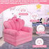 harhoers 2-in-1 1-5, Pink Princess Toddler Couch, Foldable Sofa Bed & Chair for Kids Space-Saving for Small Rooms, Fits
