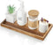 ALELION 11.7" Acacia Wood Bathroom Vanity Tray for Counter - Decorative Organizer for Makeup and Jewelry